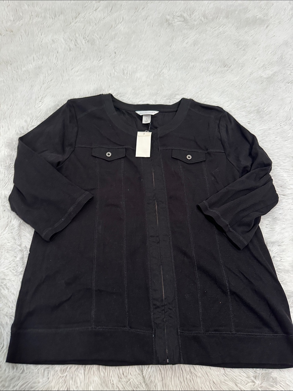🥕 NWT Christopher & Banks Zip Up Lightweight Sweatshirt Jacket
